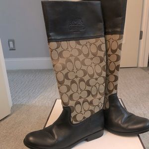 Coach tall leather boots style Chrissi